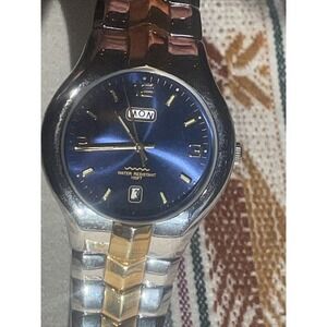 Mens Watch Puritan Advance, Date Day Of Week, Glow Hands And Numerals - New Batt